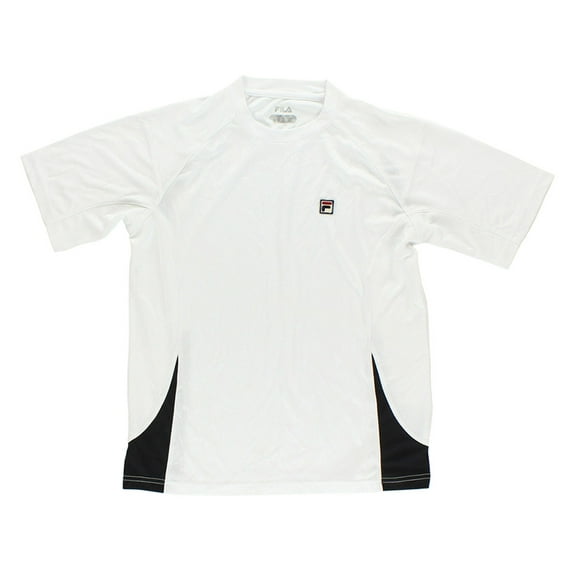 Fila Color Blocked Cew Boys Active Shirts & Tees Size M, Color: White