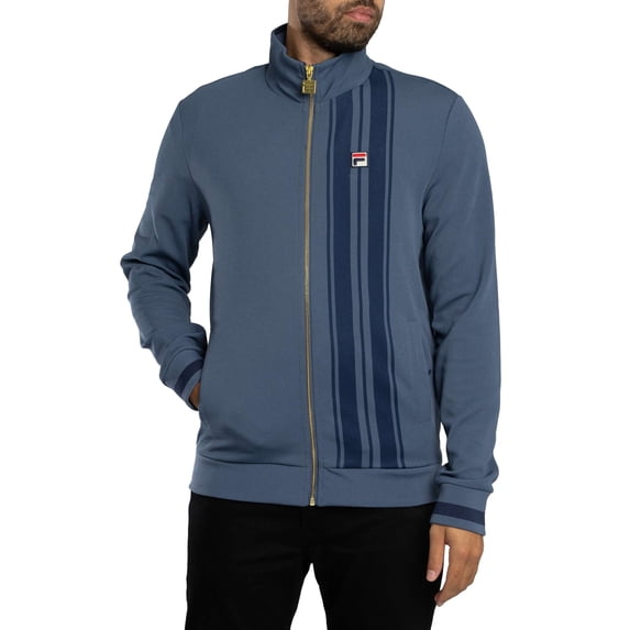 Fila Dante Printed Stripe Track Jacket, Blue