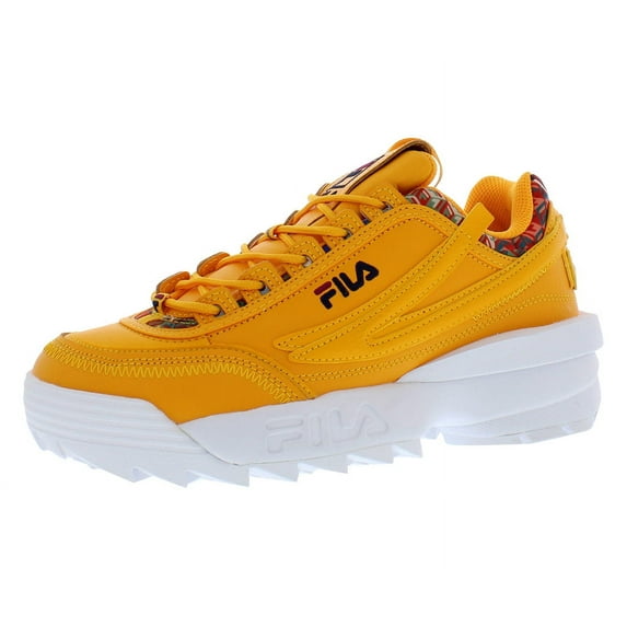 Fila Disruptor II EXP Cubic Womens Shoes Size 10, Color: Radiant Yellow/Rhubarb/Fila Navy