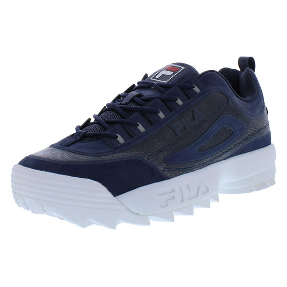 Fila Disruptor II No-Sew Mens Shoes Size 13, Color: Navy/White/Navy
