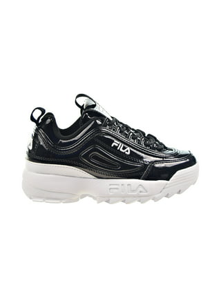 Fila Disruptor II Premium Patent Women's Shoes Black-White 5fm00039-014