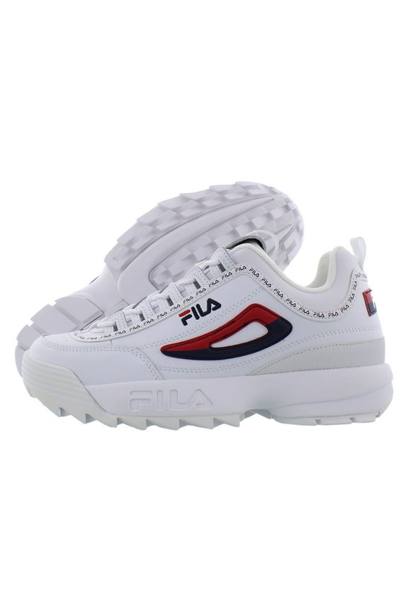 Disruptor II Premium Repeat White Navy Red Men's Fashion Sneaker Shoes