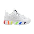 thumbnail image 1 of Fila Disruptor II Pride Womens Shoes Size 9, Color: White/Multicolored/White, 1 of 6