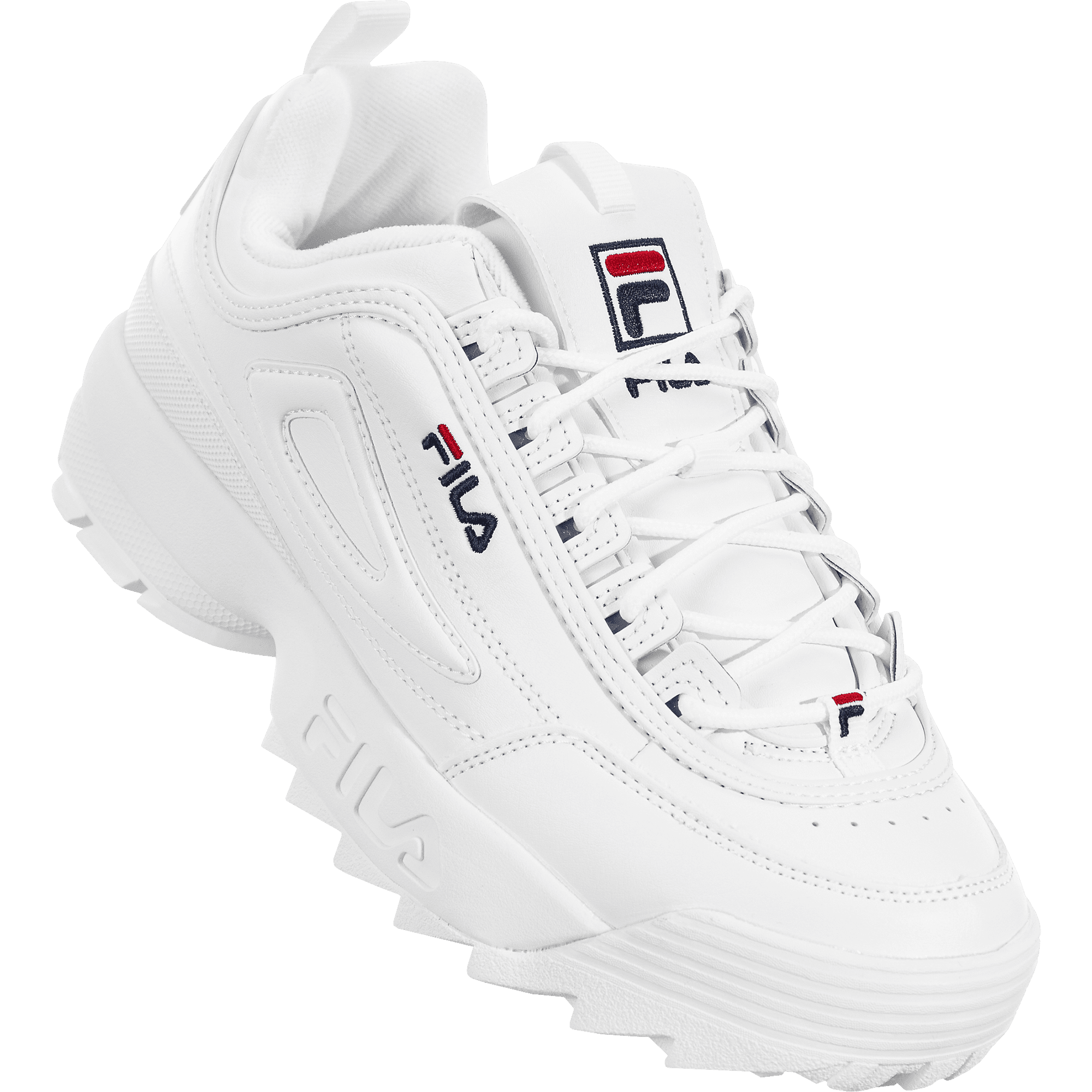 Fila Disruptor II Sneaker(Little Kid) WHT/PCT/RED