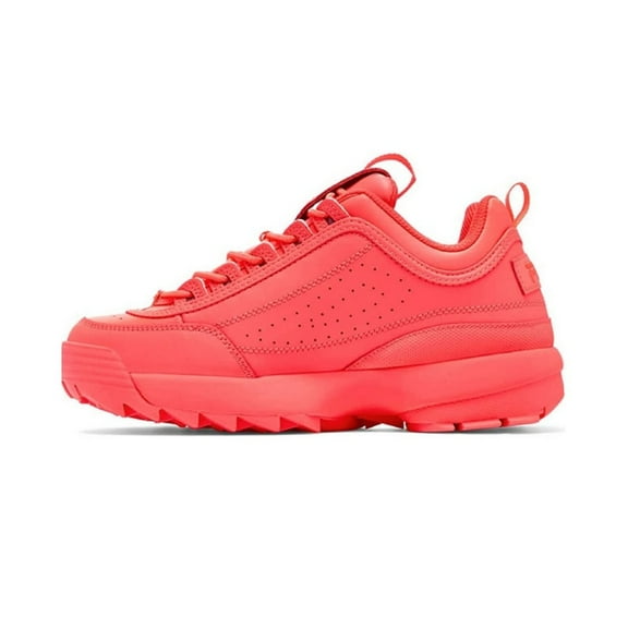 Fila Disruptor II Sneaker Womens Fiery Coral Lightweight Retro Style Size 0