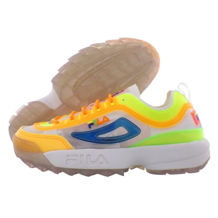 Fila Disruptor II TL Womens Shoes Size 6, Color: White/Knockout Pink/Prince Blue