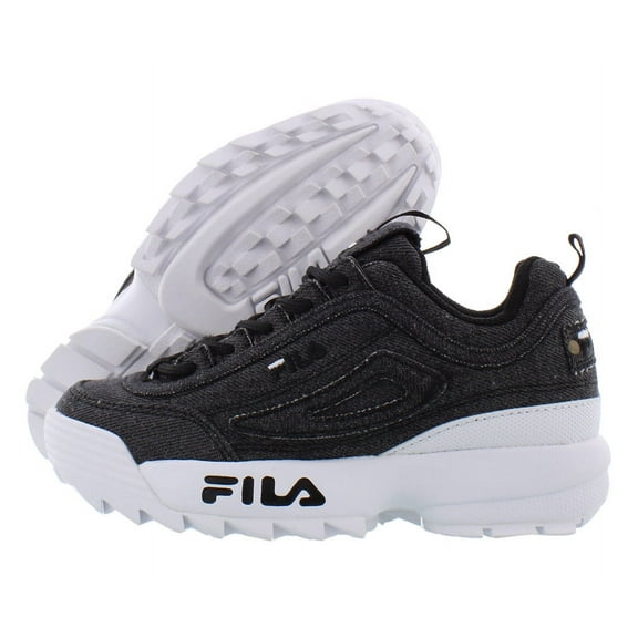 Fila Disruptor Ii Denim Boys Shoes Size 3, Color: Charcoal