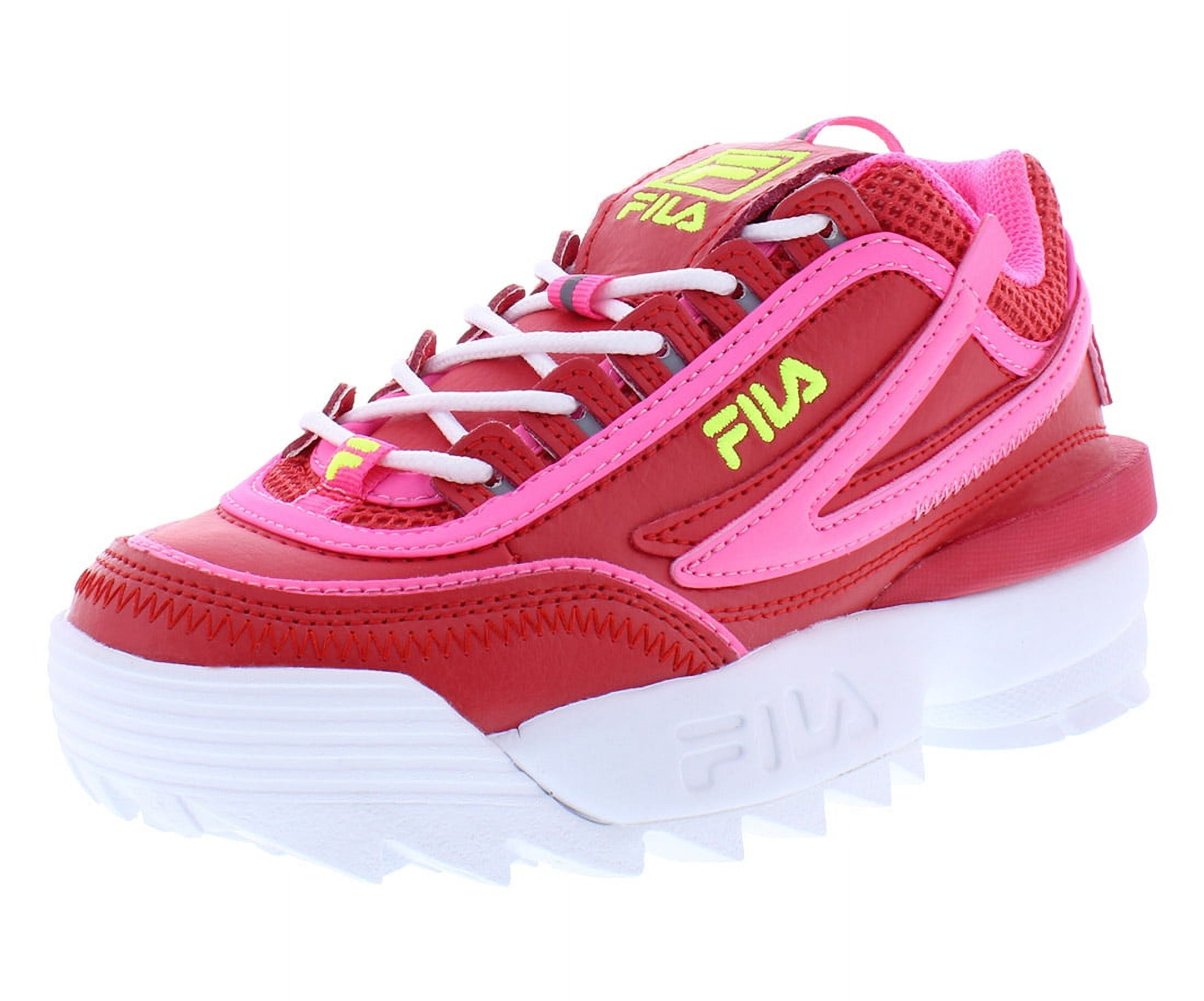 ★FILA Echappe V2 PINK★ FILA Women's Echappe v2 Pink / Silver / Cream Low Top