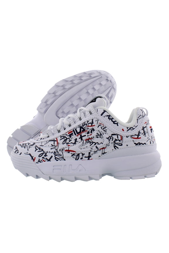 Disruptor Ii Graffiti Womens Shoes Size 9, Color: White/Navy/Red