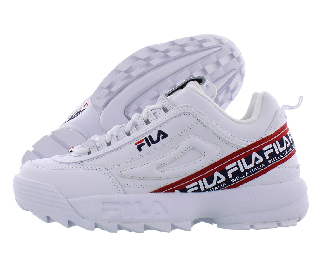Fila Disruptor Ii Logo Tape Mens Shoes Size 10, Color: White/Navy