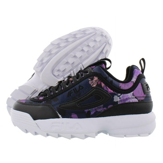 Fila Disruptor Ii Midnight Garden Womens Shoes Size 8.5, Color: Black/Purple/Blue