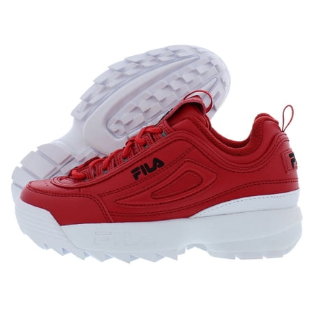Fila Disruptor Ii Premium Boys Shoes Size 13, Color: Red