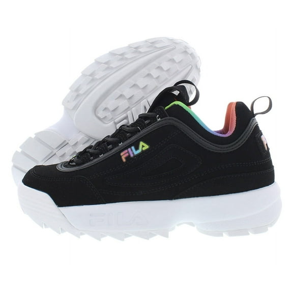 Fila Disruptor Ii Premium Girls Shoes Size 6, Color: Black/Multi