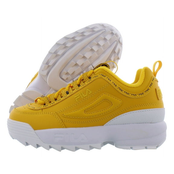 Fila Disruptor Ii Premium Repeat Boys Shoes Size 1.5, Color: Yellow