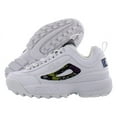thumbnail image 1 of Fila Disruptor Ii Snake Womens Shoes Size 6, Color: White/Black, 1 of 4