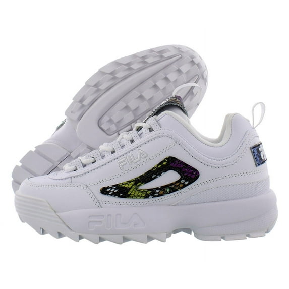 Fila Disruptor Ii Snake Womens Shoes Size 6, Color: White/Black