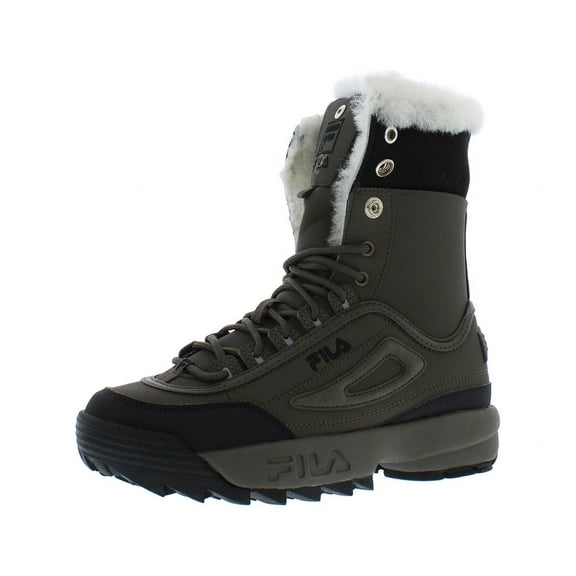 Fila Disruptor Shearling Womens Shoes Size 6.5, Color: Brown/Black/Grey