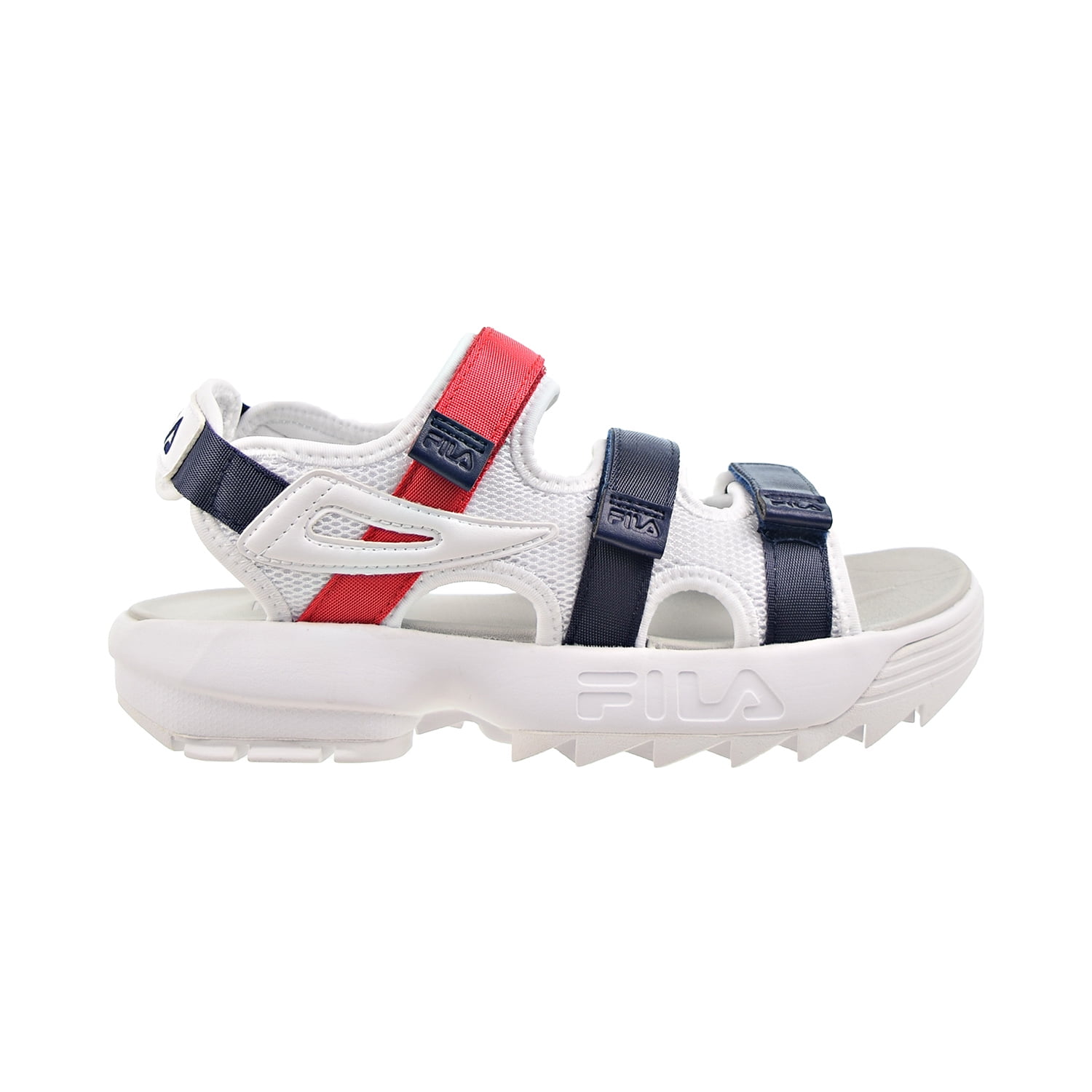 Fila Men's Disruptor Strap Sandals White/Navy/Red Nigeria Ubuy
