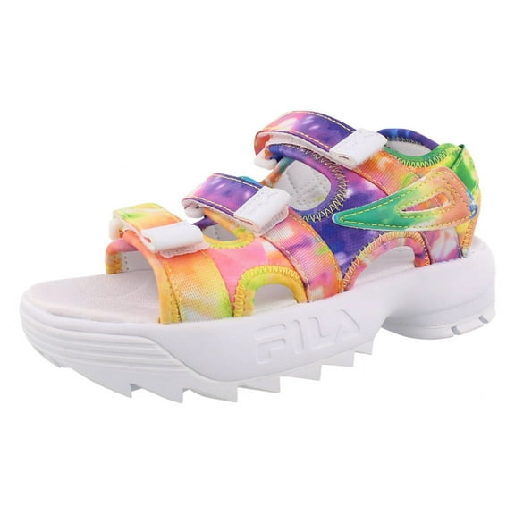 Fila Disruptor Tie Dye Boys Shoes Size 1, Color: Multi