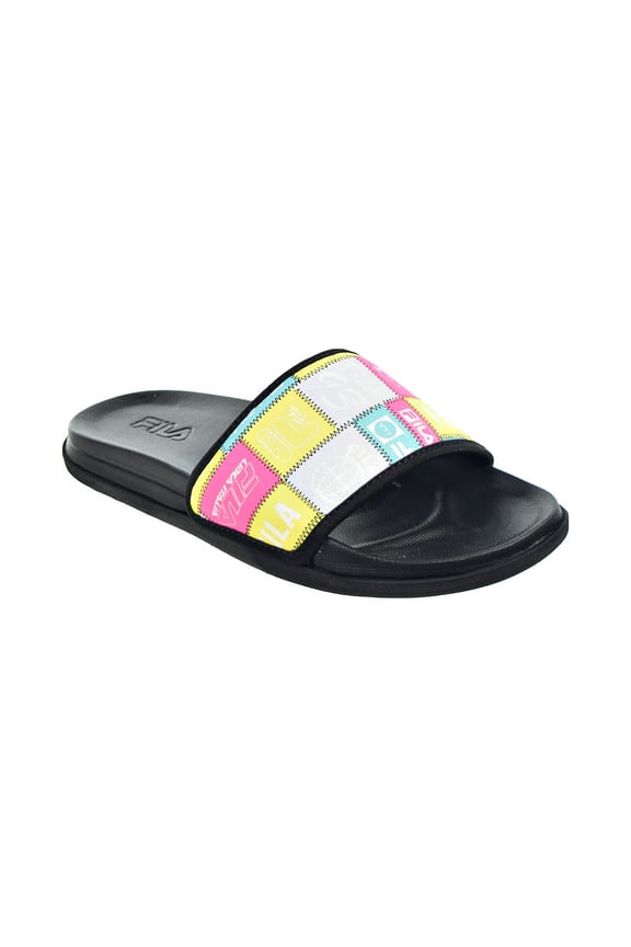 Drifter Lux Patchwork Women's Slide Sandals Black-Multi 5sm01554-990