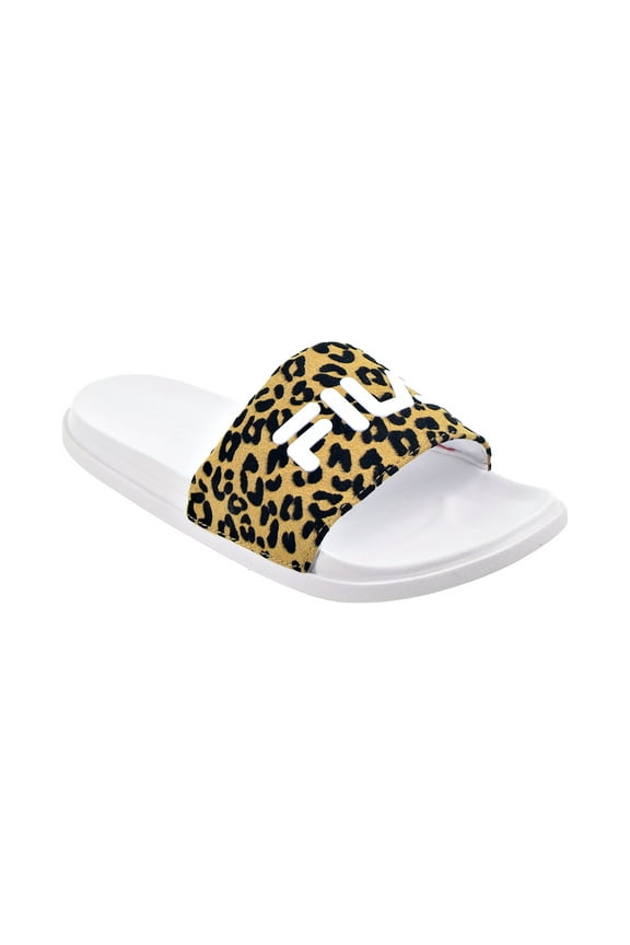 Drifter Lux Wild Women's Slide Sandals White-Leopard 5sm00550-136