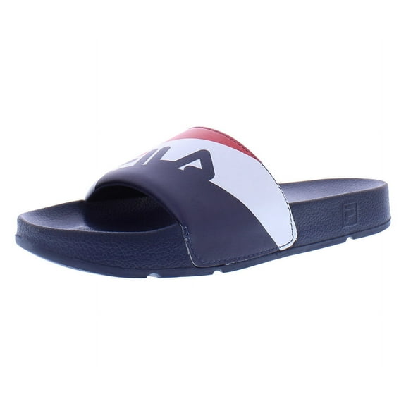Fila Drifter Rugby Slide Mens Shoes Size 4, Color: Red/White/Navy