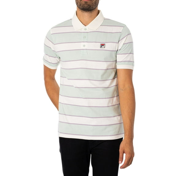 Fila Edmond Stripe Polo Shirt, White