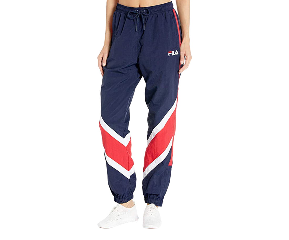 Fila Esme Wind Womens Active Pants Size Xs, Color: Navy/Red