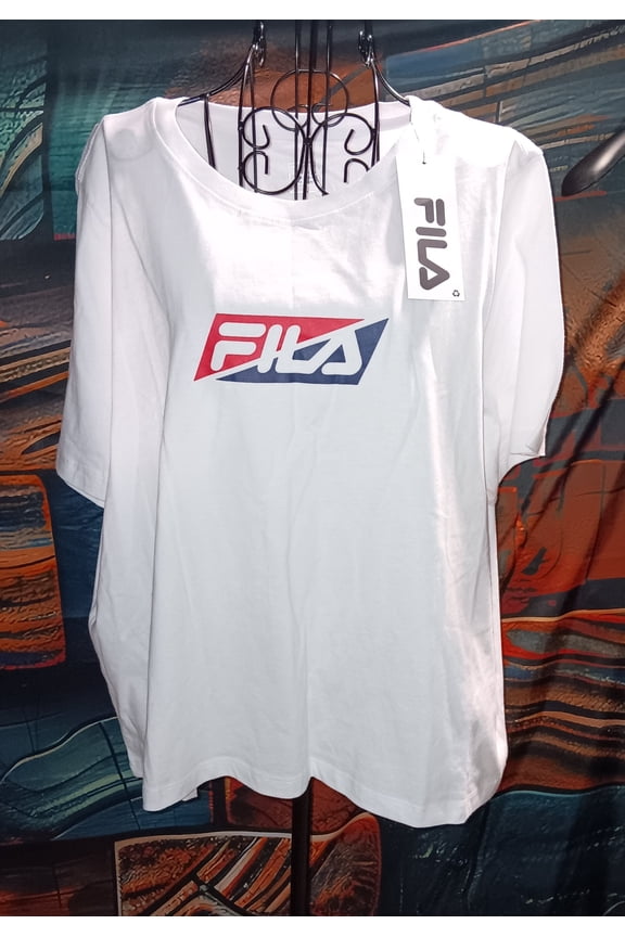 Fila Fabiana Women's White T-Shirt Size 1x