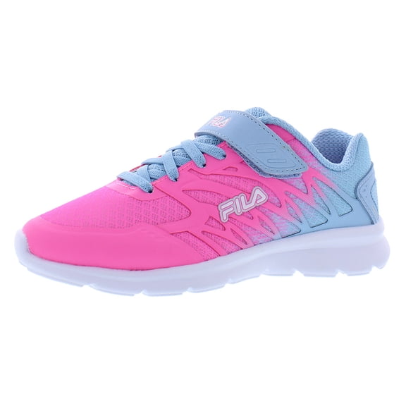 Fila Finition 7 Strap Girls Shoes Size 12.5, Color: Fuchsia/Sky Blue