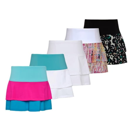 Fila Girls` Essentials Ruffle Tennis Skort ( X-Small White )