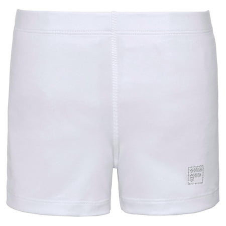 Fila Girls` Essentials Tennis Ball Short White ( MEDIUM )