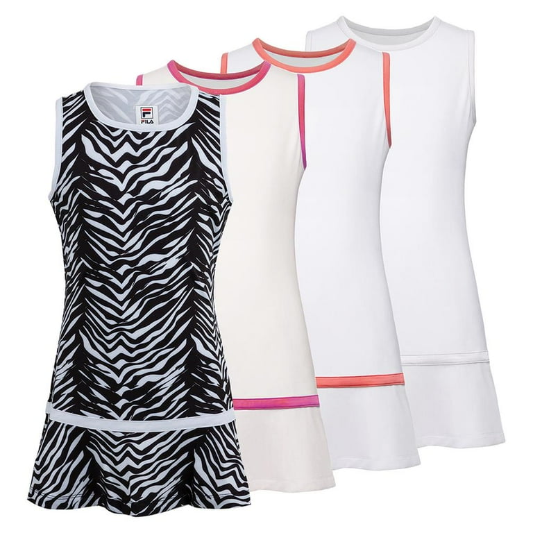 Fila Girls Tennis Dress LARGE Zebra Wt Walmart