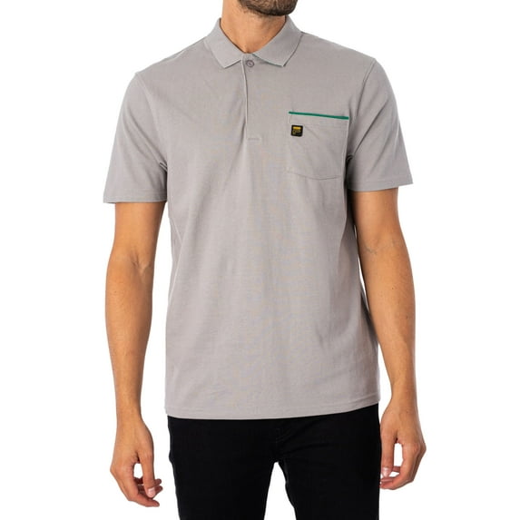 Fila Gold Bruni Pocket Polo Shirt, Grey