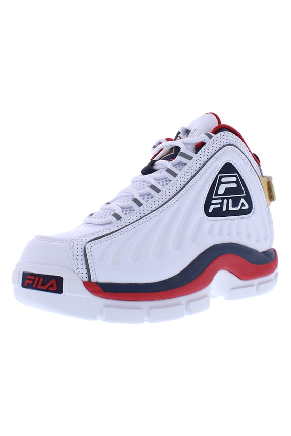 Grant Hill 2 Gb Gs Boys Shoes Size 4.5, Color: White/Black/Red