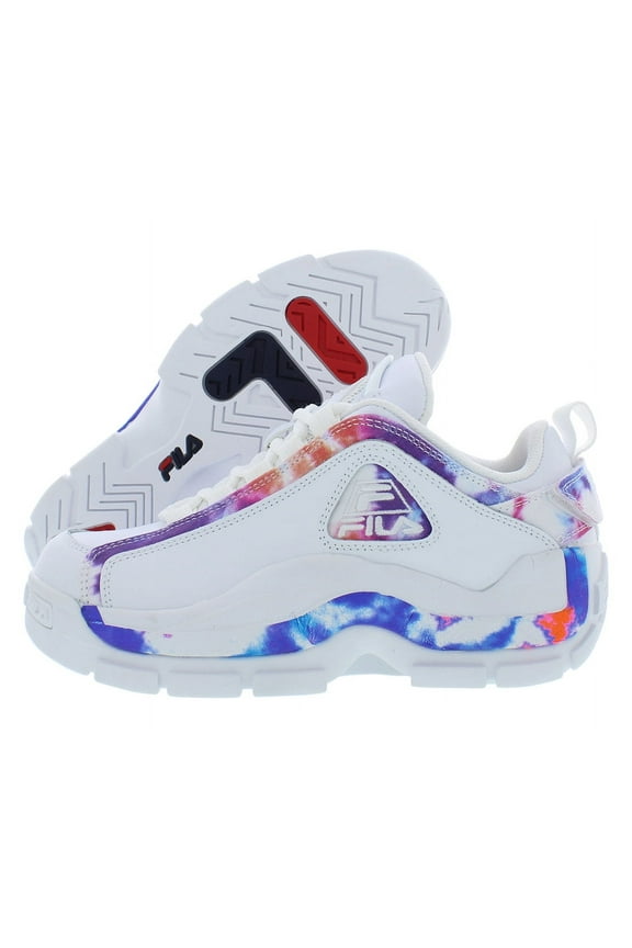 Grant Hill 2 Low Tie Dye Girls Shoes Size 5.5, Color: White/Multi
