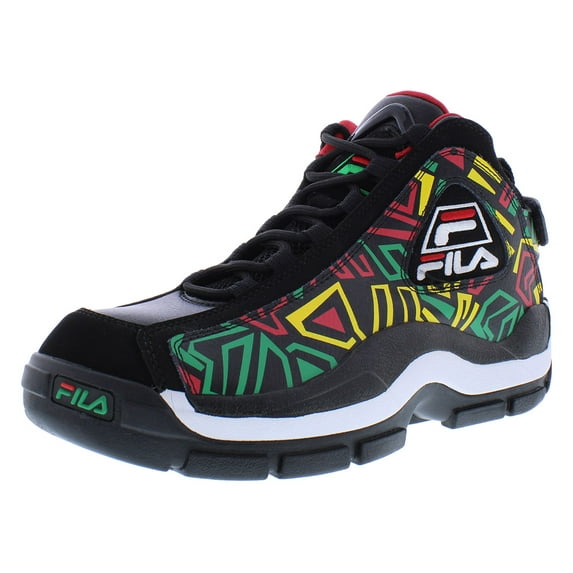Fila Grant Hill 2 Mens Shoes Size 8, Color: Black/Jellybean/Lemon