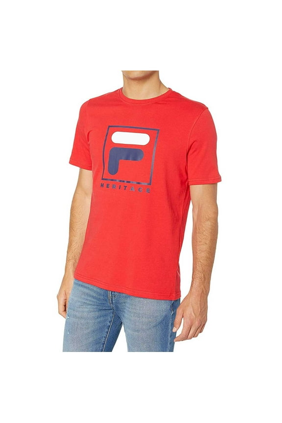 Heritage F Box Logo Men's T-Shirt Chinese Red lm913787-622