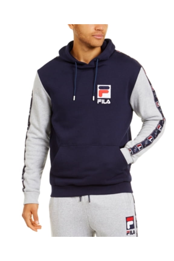 Jacopo Pullover Mens Active Hoodies Size S, Color: Navy/Grey