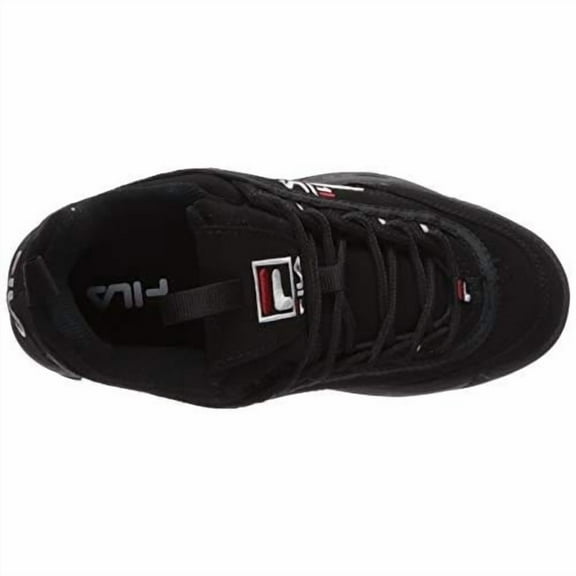 Fila Kids' Disruptor III Sneaker BLACK/WHITE/VINTAGE RED