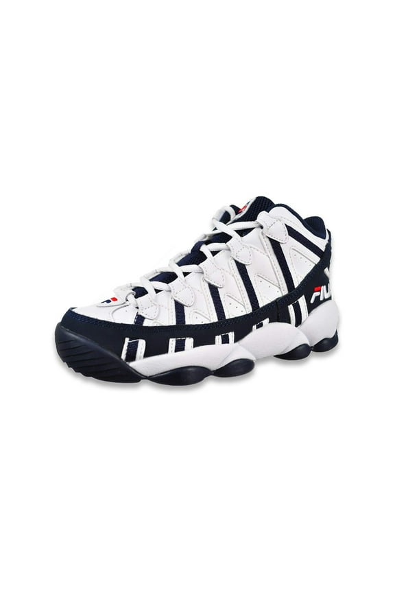 Kids' Stackhouse Spaghetti Basketball Sneakers  WHT/FNVY/FRED