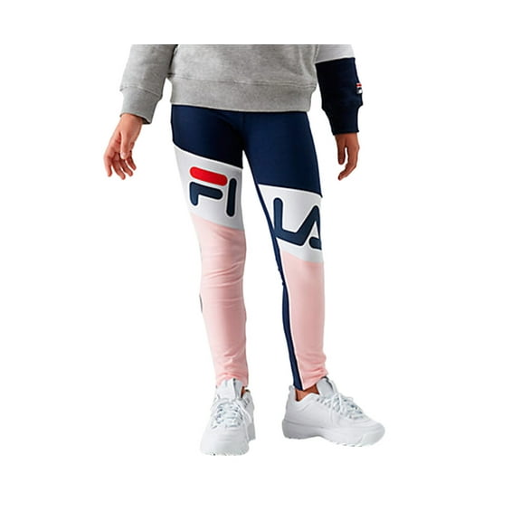 Fila Kirstie Leggings Girls Active Pants Size S, Color: Navy/Pink