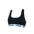 thumbnail image 1 of Fila Ladies Bustier - Unpadded Bra, Without Hanger, Cotton, Unicolor Black Xs (X-Small), 1 of 2
