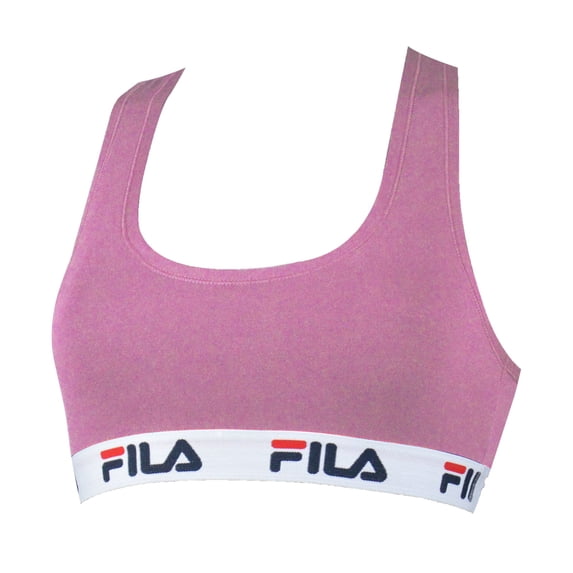 Fila Ladies Bustier - Unpadded Bra, Without Hanger, Cotton, Unicolor Purple Xs (X-Small)