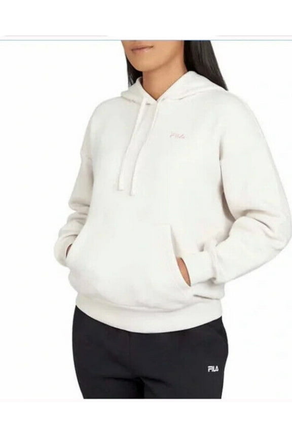 Ladies' Fleece Hoodie (White Sand, Medium)