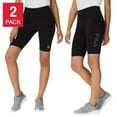 thumbnail image 1 of Fila Ladies’ Logo Bike Short 2-pack, Black Small, 1 of 6