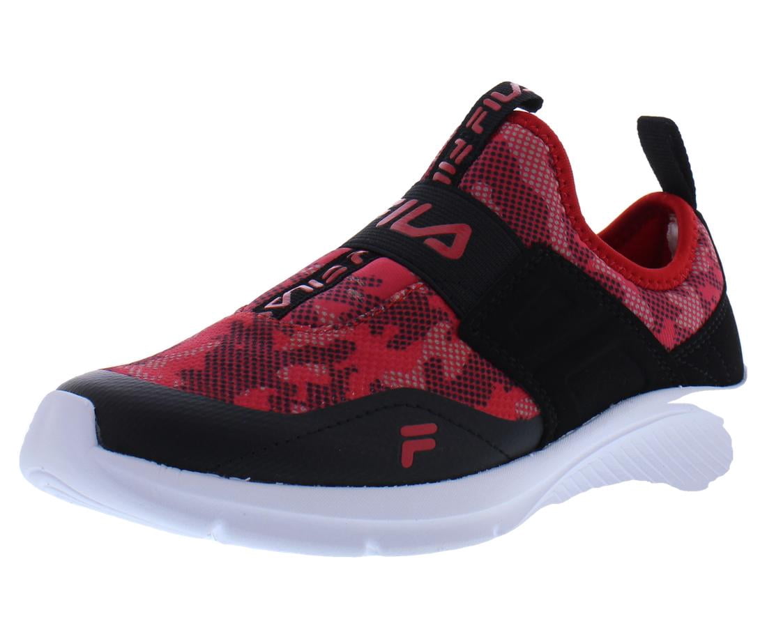 Fila Landbuzzer Print PS Boys Shoes Size 11.5, Color: Red/Black ...