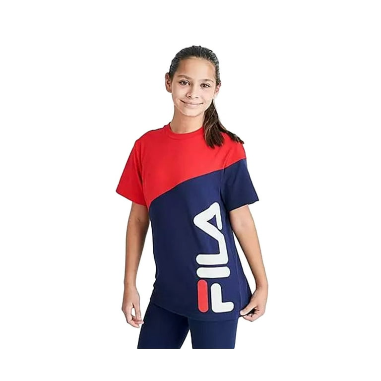 Red and blue fila shirt outlet