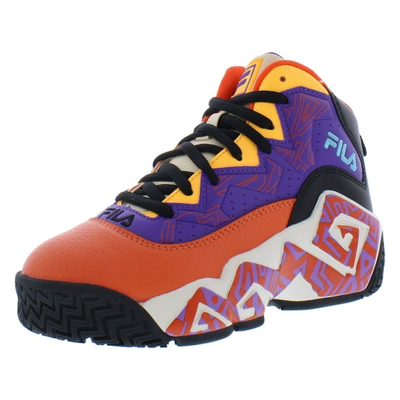 Fila Mb Boys Shoes Size 1.5, Color: Purple/Orange/Black