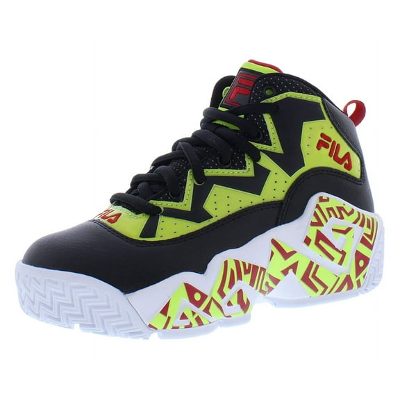 Fila Mb Night Walk Boys Shoes Size 10.5, Color: Black/Lime